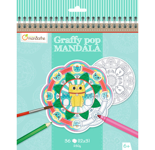 Avenue Mandarine Graffy Pop Mandala - Animals - Me Books Asia Store