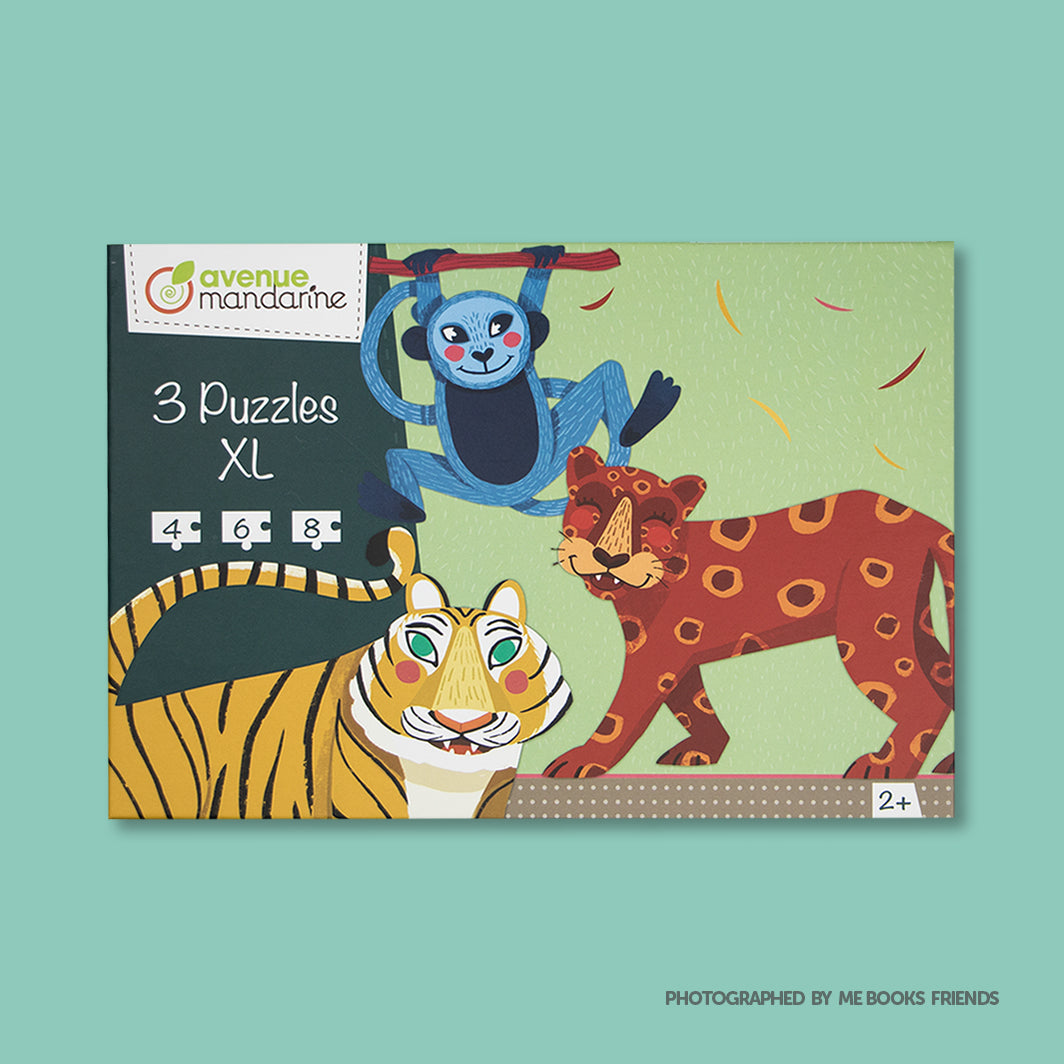 Avenue Mandarine 3 XL Puzzles-Jungle Hairy Animals - Me Books Store