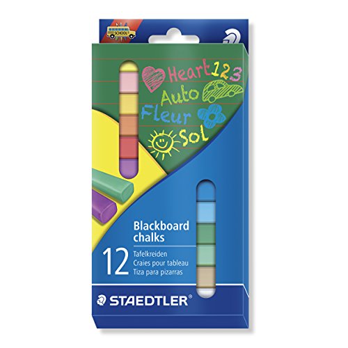 Staedtler Blackboard Chalk Set of 12 Colours - Me Books Store