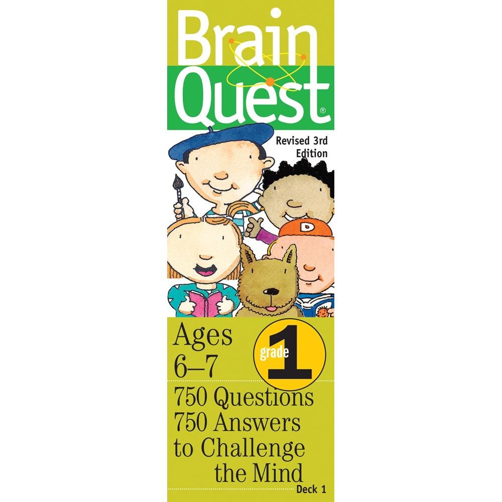 Brain Quest for Grade 1, Revised 3rd Edition: Ages 6-7, 750 Questions and 750 Answers to Challenge the Mind - Me Books Store