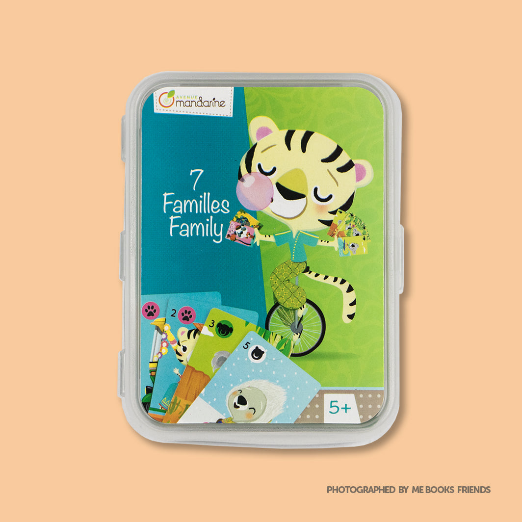 Avenue Mandarine Card Games 7 Families, Endangered Animals - Me Books Store