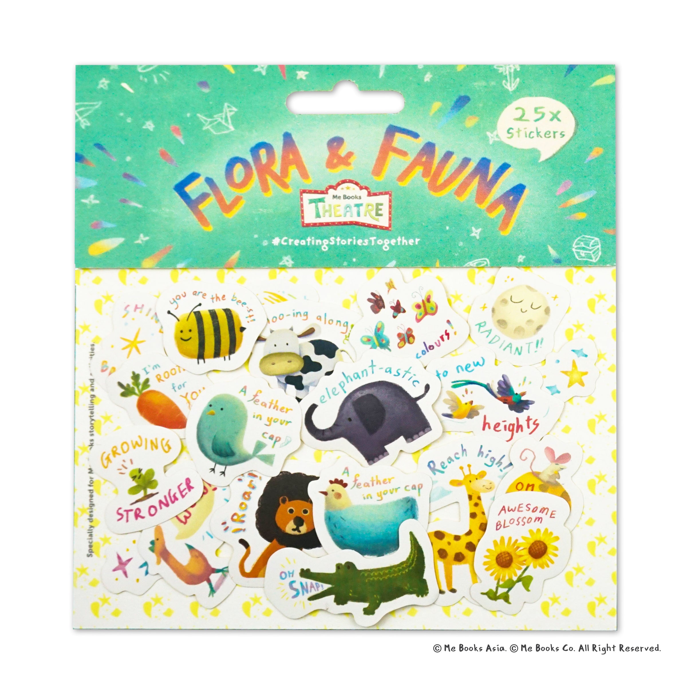 Me Books Theatre Stickers: Floral & Fauna - Me Books Asia Store