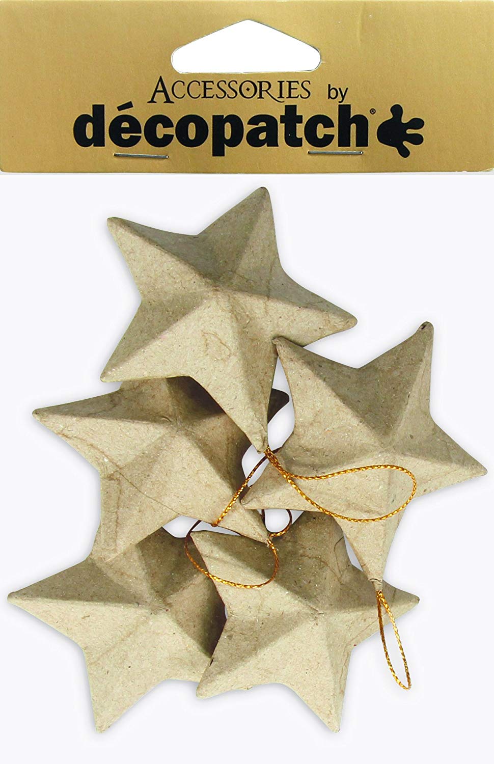 Decopatch Objects:Christmas-Set of 5 Stars - Me Books Asia Store